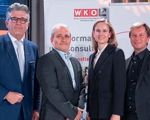 Martin Heimhilcher, Lambert Scharwitzl, Lisa Katharina Promok und Joe Kaltschmid